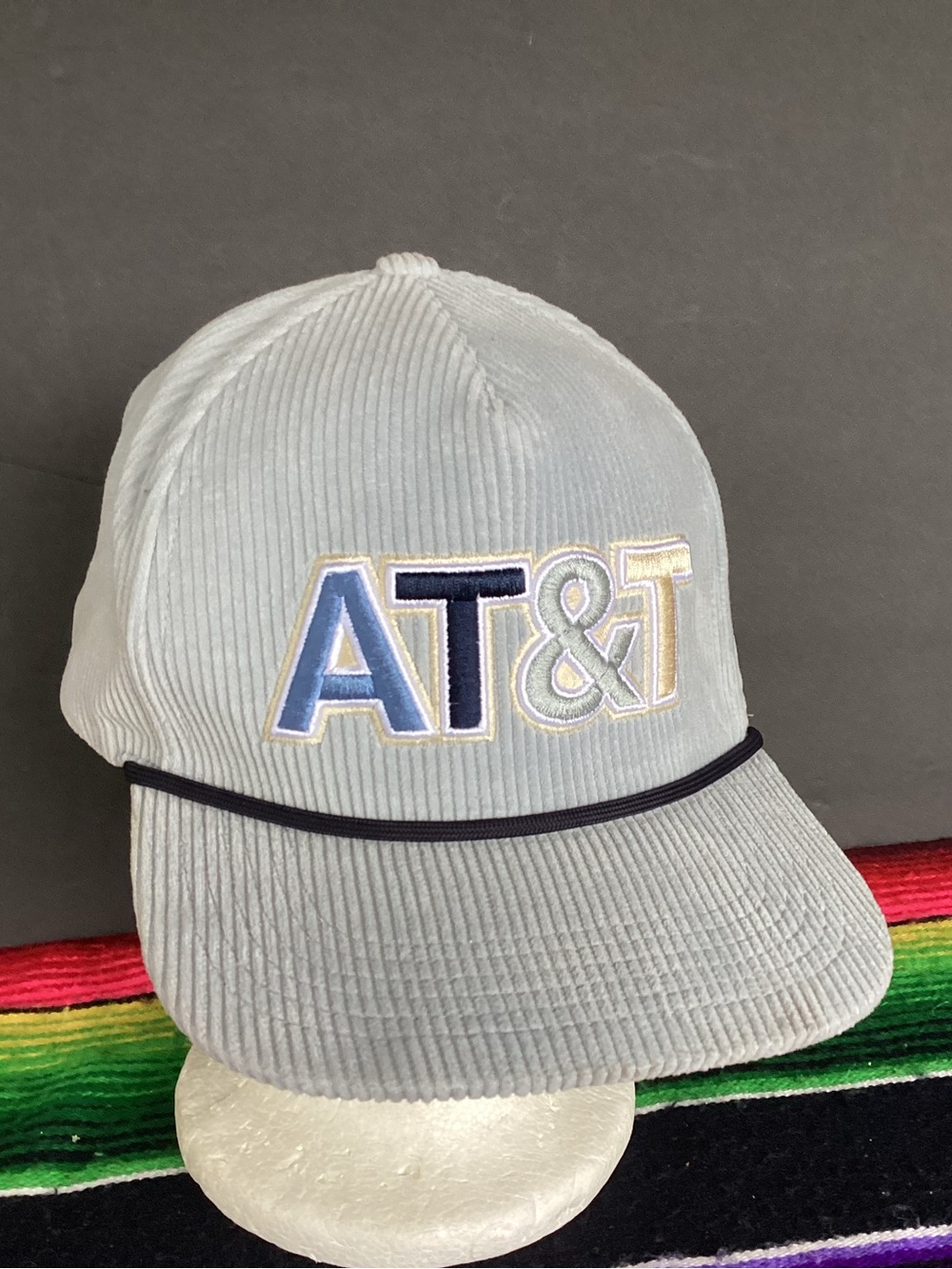 AT&T corduroy SnapBack hat